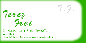 terez frei business card